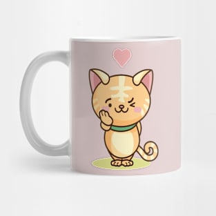 Cute cat love Mug